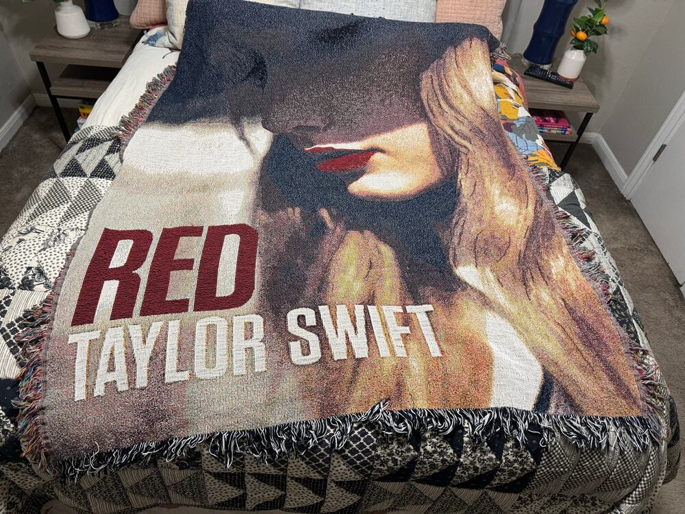 Taylor Swift RED Album Woven Tapestry Blanket Official